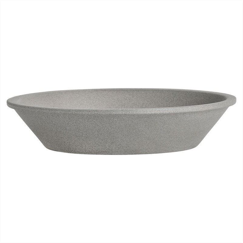 Yuka Handmade Earthenware Appetizer Plate, Gray