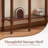 39" Solid Wood Console Table With Arch Design-746013069