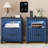 17.7'' W 2-Drawer Nightstand with LED Light (Set of 2)-1545425549