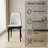 Set Of 4 Modern Pu Leather Dining Chairs With Black Metal Legs And Upholstery-534018402