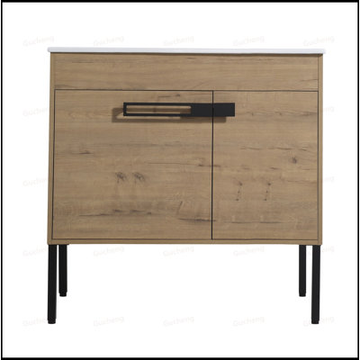 Meuble-lavabo sur pied 36 po avec pieds en métal