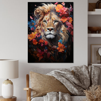 Lion, domaine mystique, fantaisie sur toile