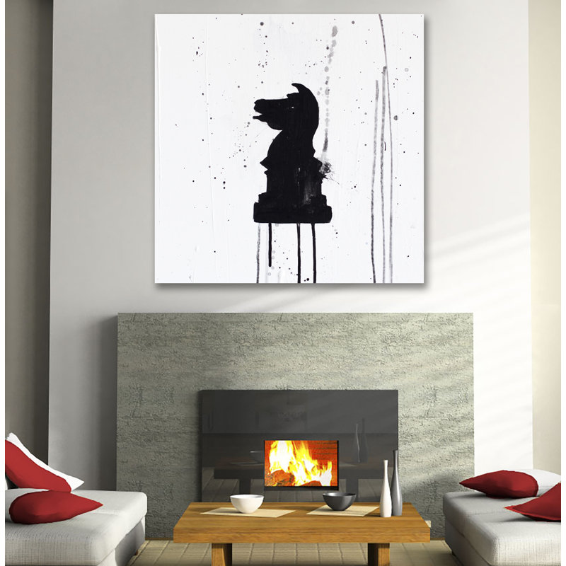 Knight II by Kent Youngstrom - Wrapped Canvas Painting, 30cm H x 30cm W x 4cm D