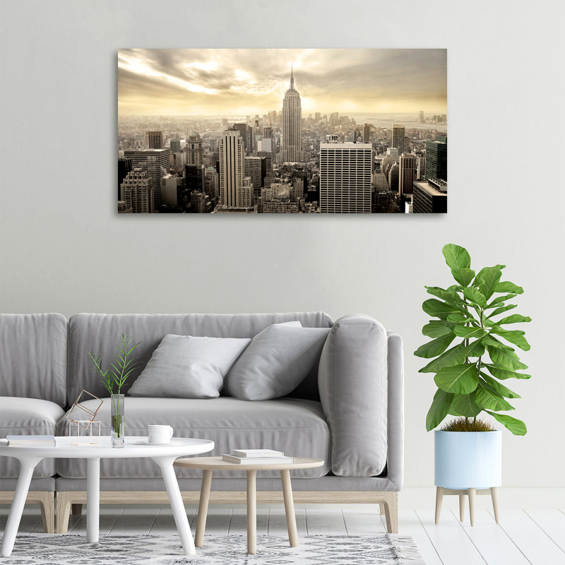 Manhattan New York - Wrapped Canvas Print