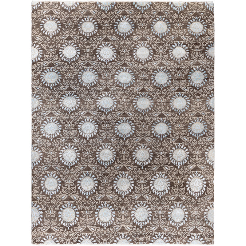 Overdyed One-of-a-Kind 9' 1" X 11' 10" Hand Knotted Area Rug