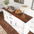 63" Farmhouse Barn Door Storage Sideboard Cabinet With 2 Drawers & Door Rack-950888430
