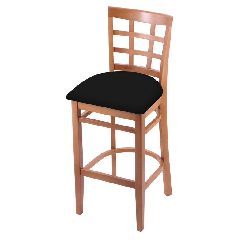 Tabouret 30 ", Vinyle noir, Moyen, Tabouret de comptoir (siège d'une hauteur de 25 p