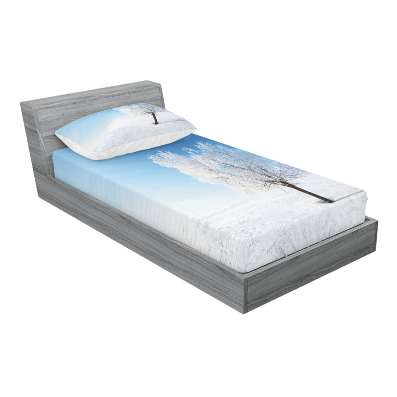 Microfiber Sheet Set, Twin Sheet Set with Fitted Sheet and 1 Pillowcase