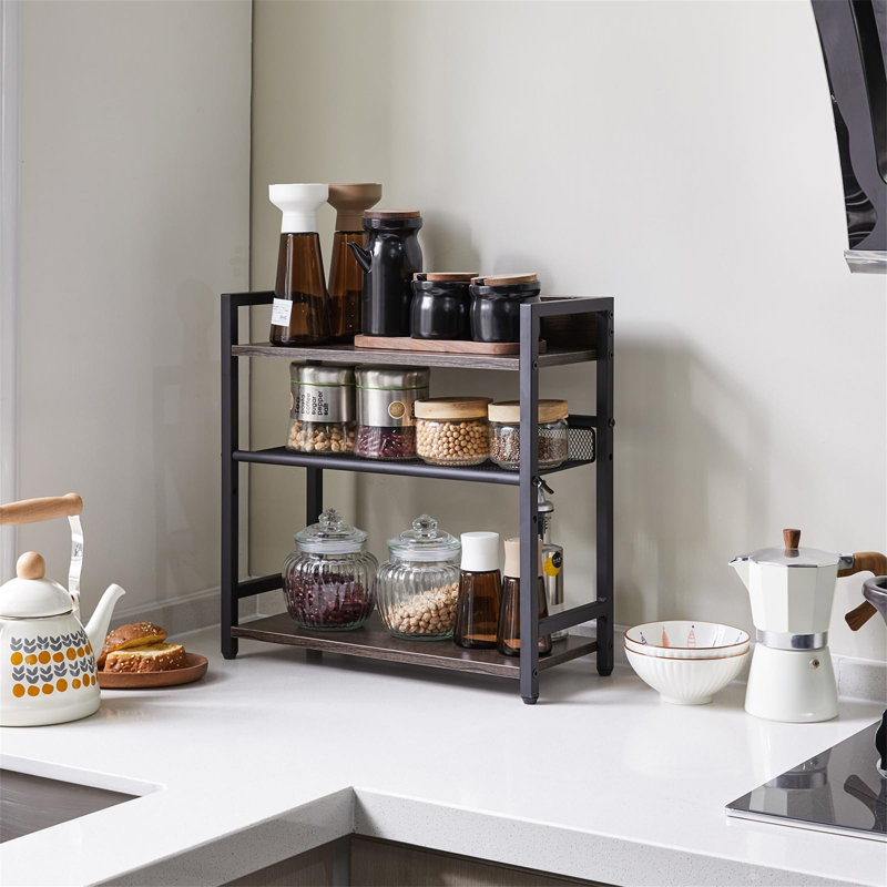 Stainless Steel Spice Rack, Brown