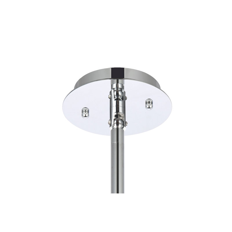 Marlow 6 - Light Unique/Statement Pendant, 57.5" H x 12" W x 12" D, Chrome