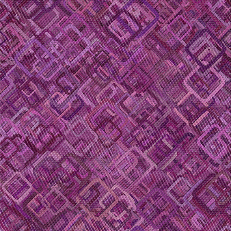 Tapis décoratif marron géométrique, Carré 5 pi