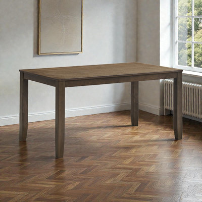 Walnut Rectangular Dining Table, 59" Wide, Contemporary Wood Design