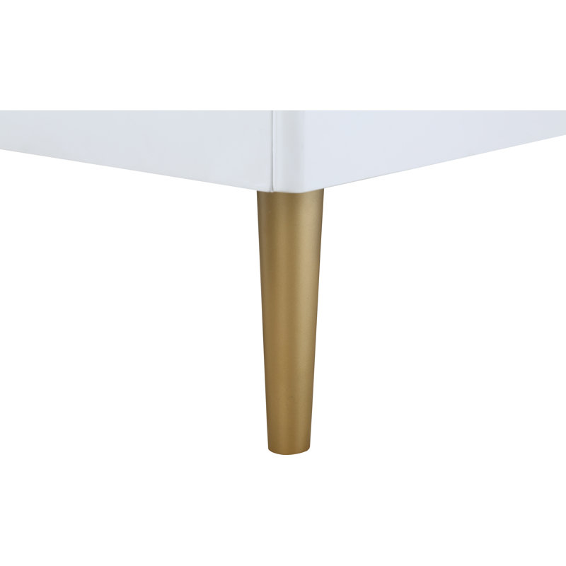 Commode double 6 tiroirs Jayvonne, Blanc