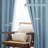 100% Blackout Linen Textured  Curtains Farmhouse Thermal Insulated Pocket Back Tab Full Light Blocking 2 Panel-1926543368-1926543369