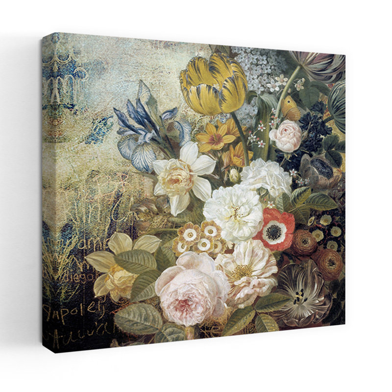 Art contemporain tulipe contemporaine, H 24 po x l 24 po