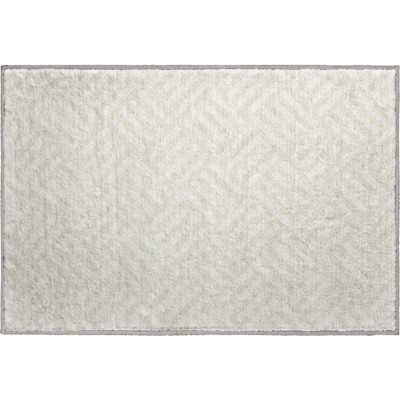 Premium Machine Washable Cerrito Ivory Rug, Rectangle 1'8" x 2'6"