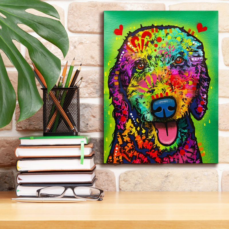 «Profondeur» par Dean Russo, art mural sur toile, H 16 po x l 12 po x P 0,75 po