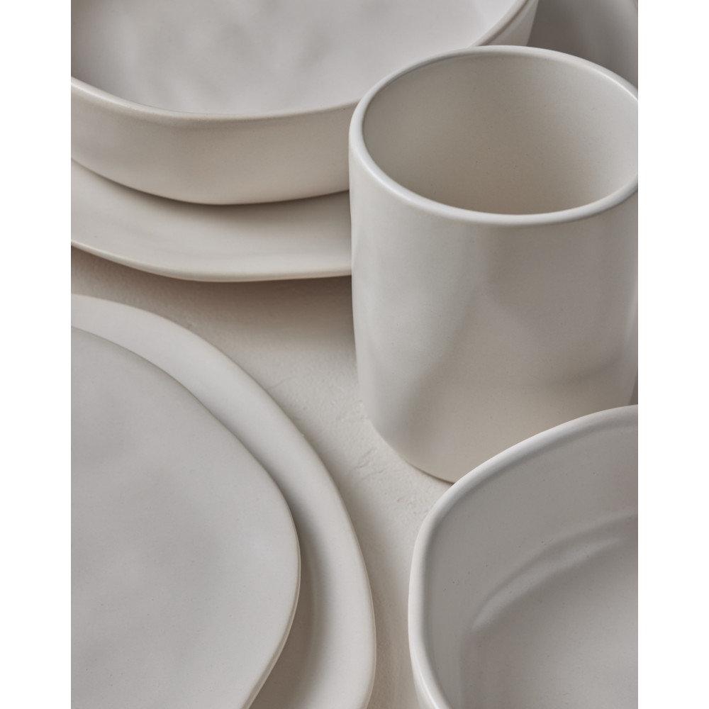 Hekonda Stoneware Dinnerware Set, White