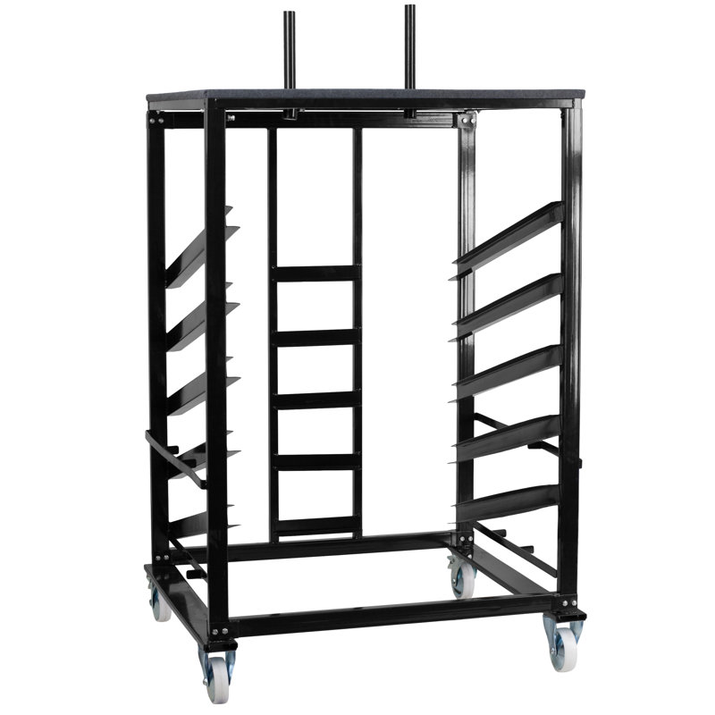 Chariot de table avec tablettes inclinées Regency, H 79,5 po x l 40 po x P 34 po