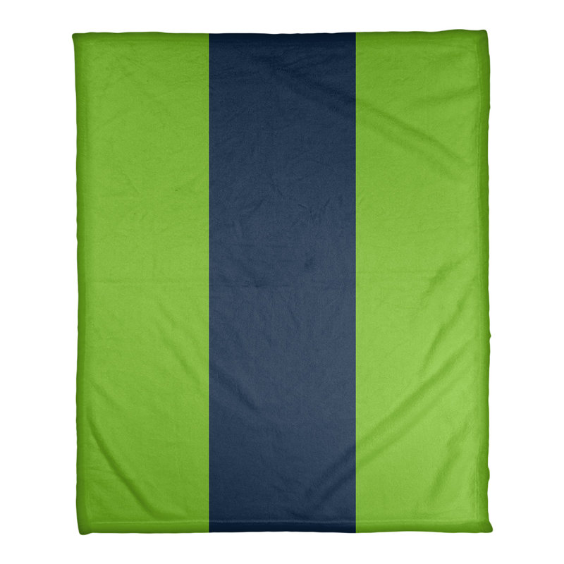 Couverture polaire basket Charlotte, l 52,5 po x L 62,5 po, Bleu sarcelle / blanc / bleu sarcelle