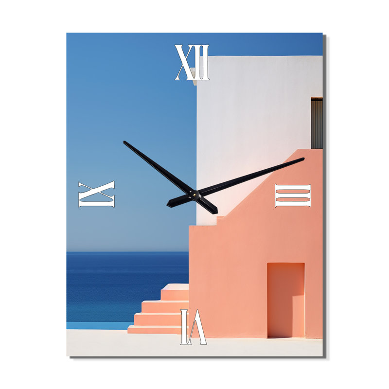 Horloge murale Beach House Architecture Dream Retreat III - City Buildings, Petit