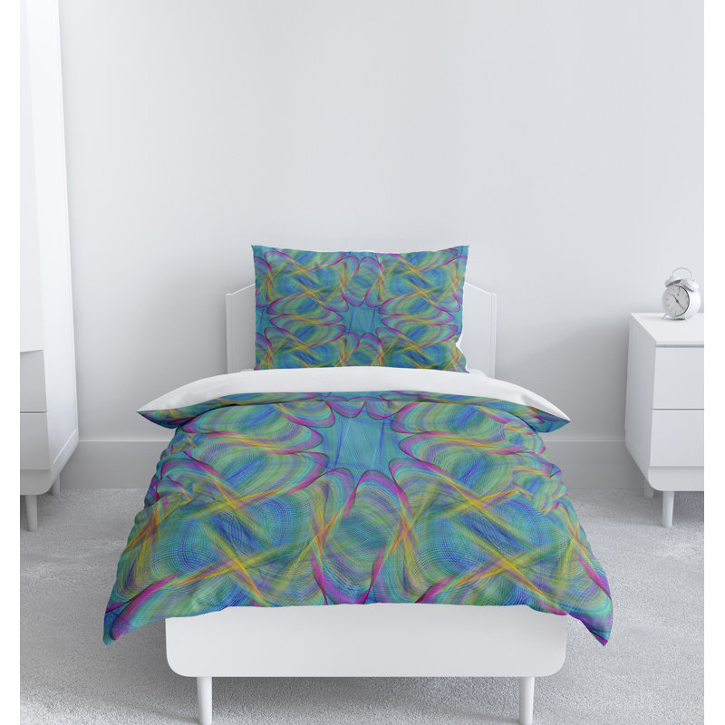 Abstract Duvet Cover, King Duvet Cover + 2 King Shams