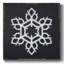 «Chalkboard Snowflake II», reproduction sur toile tendue-1073817466