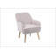 Fauteuil en sherpa moderne Mid-Century