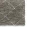 Tapis à poils longs Wreno 8 x 10 avec motif géométrique crème, gris PET-132919191