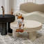 Table basse simple style crème