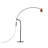 Hercules 84.2'' Matt Black Arched Floor Lamp