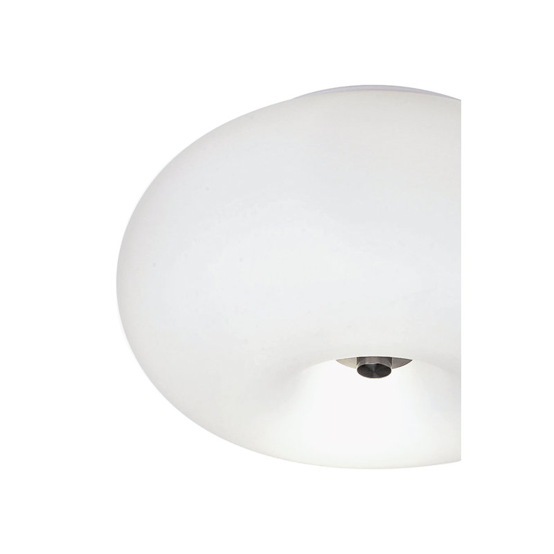 Steffes Glass Flush Mount, 16cm H x 28cm W x 28cm D