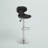 Claudine Contemporary Cozy Mid-Back Vinyl Adjustable Height Barstool with Chrome Base-2119827769