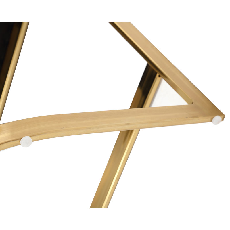 Tabouret de comptoir 24,5 po Naysharn, Velours vert, Doré, 2