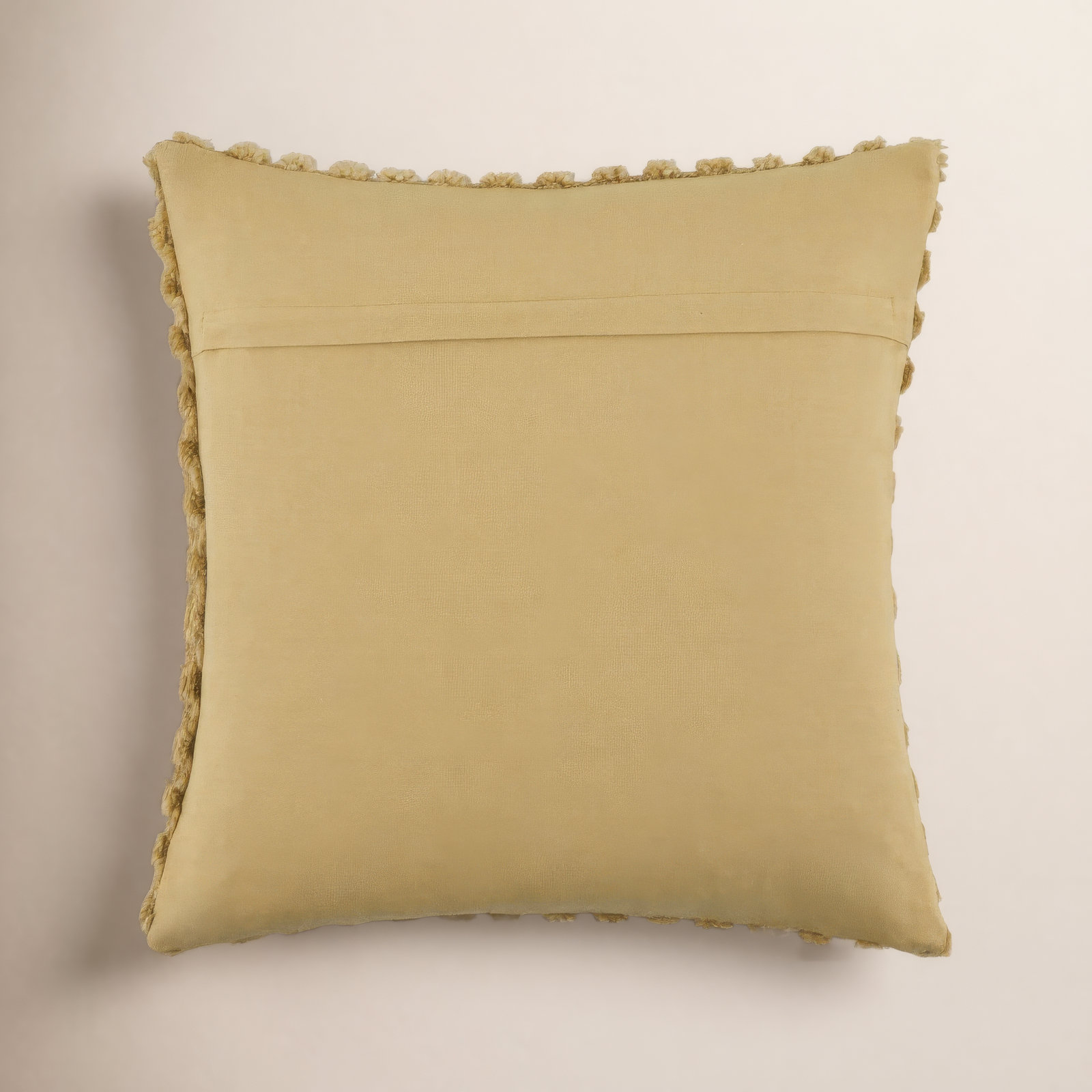 Cotton Pillow Cover, Polyester, Tan, Square 18"