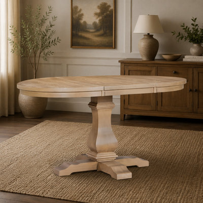 Extendable Round Dining Table