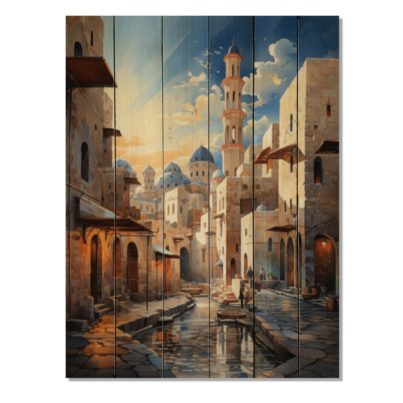" Islam Minaret Heights ", 40" H x 30" W x 0.78" D