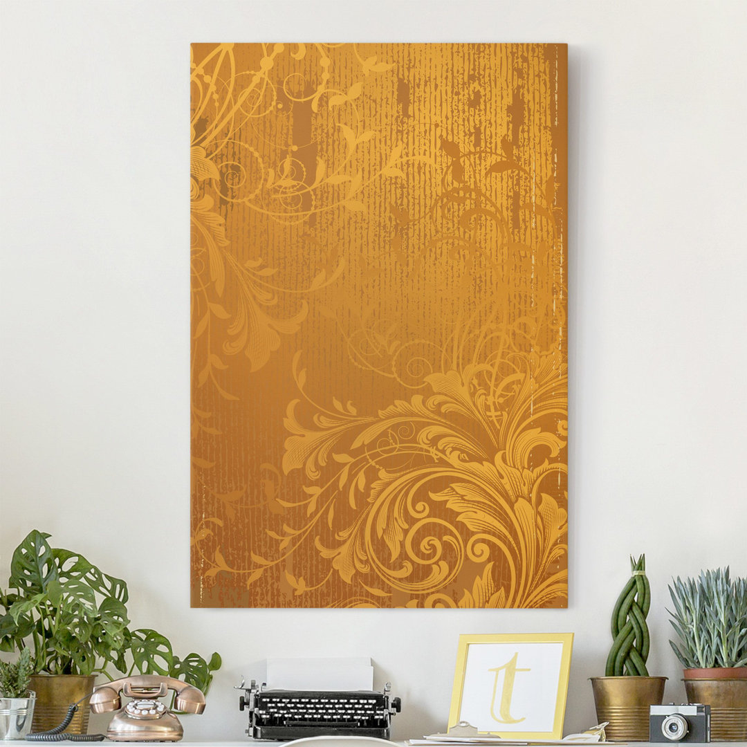 Leinwandbild Goldene Flora