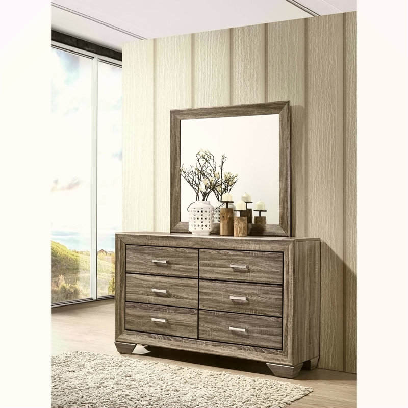 Commode 6 tiroirs avec miroir Holmgren
