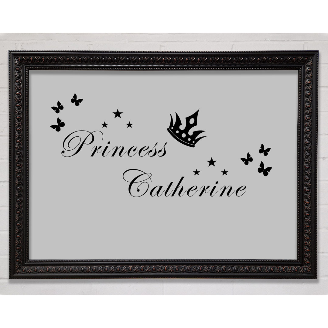 Gerahmtes Leinwandbild Your Own Name Princess 2