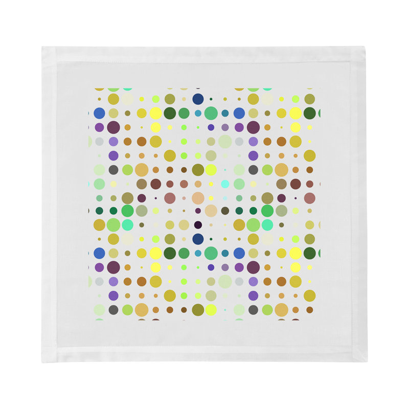 Mod Confetti Andre Hemstitch 22" Linen/Cotton Napkin, Granada