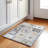 Machine Washable Indoor/Outdoor Xhevrie Gray Rug-1573539907