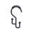 Utopia Alley Rust-Resistant Stepped Metal Double Shower Curtain Hooks, Easy Glide Metal Shower Hooks Hangers for Bathroom, Kitchen Utensils, Curtains, Clothing, Towels etc - Set of 12, Black-38841262