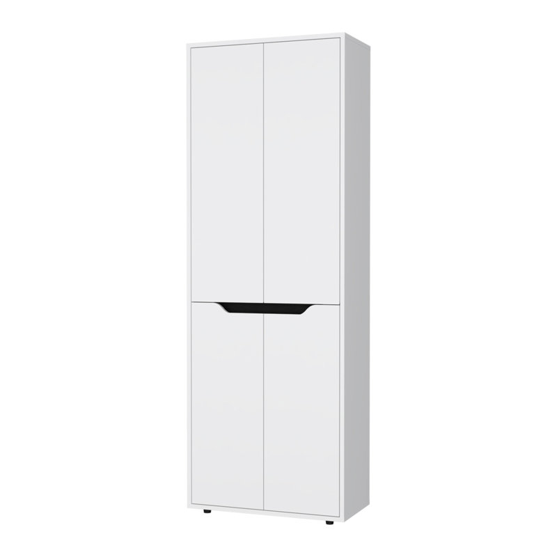 White 5-Shelf Kitchen Pantry