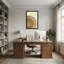 «Plants & Flowers», impression sur toile à motif de grain de bois-530577438