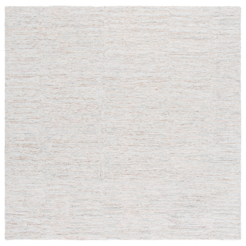 Pranita 228 Area Rug In Rust / Grey, Square 6'