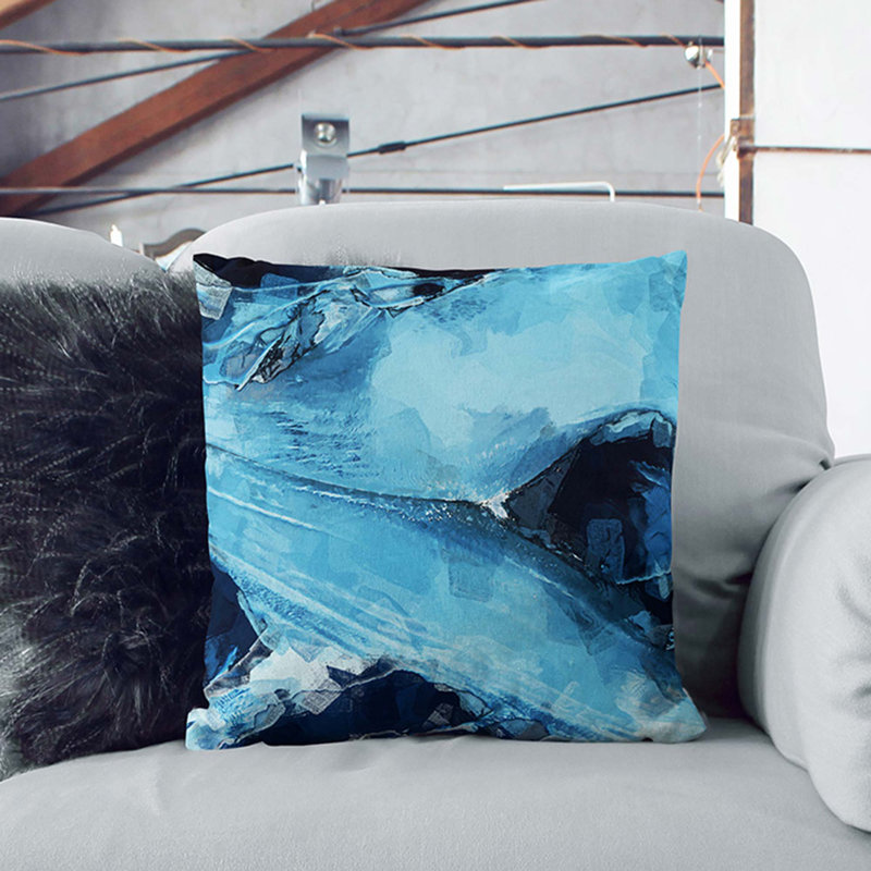 Square Throw Cushion, Black, 40cm H x 40cm W x 15cm D