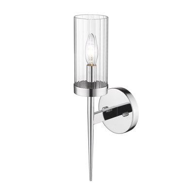 Modern 1 Light Glass Shade Wall Sconce