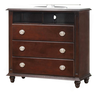 Elegant Cappuccino Media Storage Chest