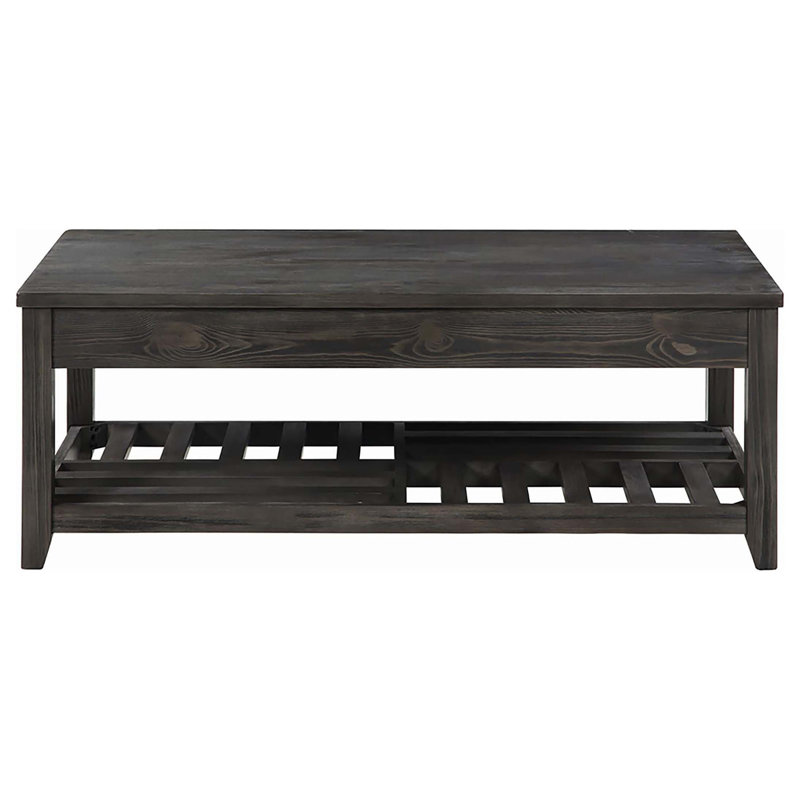 Table basse à plateau relevable gris